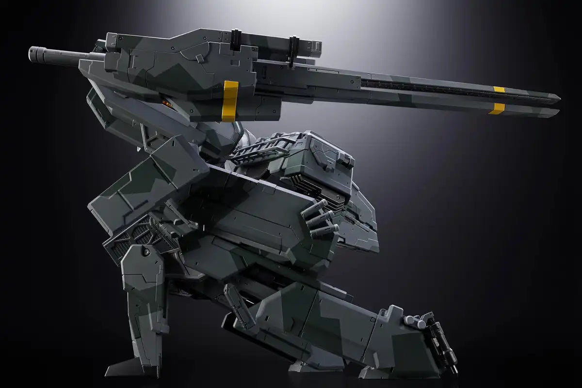 Figurine articulée en ABS et métal moulé sous presse de 175 mm de la gamme Chogokin Metal Gear Solid Rex de Tamashii Nations.
