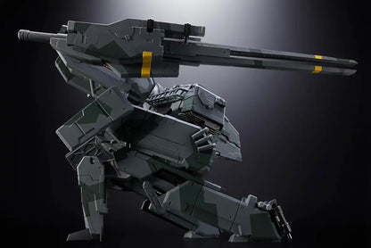 Figurine articulée en ABS et métal moulé sous presse de 175 mm de la gamme Chogokin Metal Gear Solid Rex de Tamashii Nations.