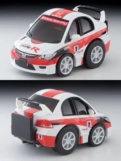 Tomytec Choro-Q Zero Z63D Honda Civic Type R FD2 Race Spec Model Car- Japan Figure Store - #1 Bring To You The Best Japanese Goods