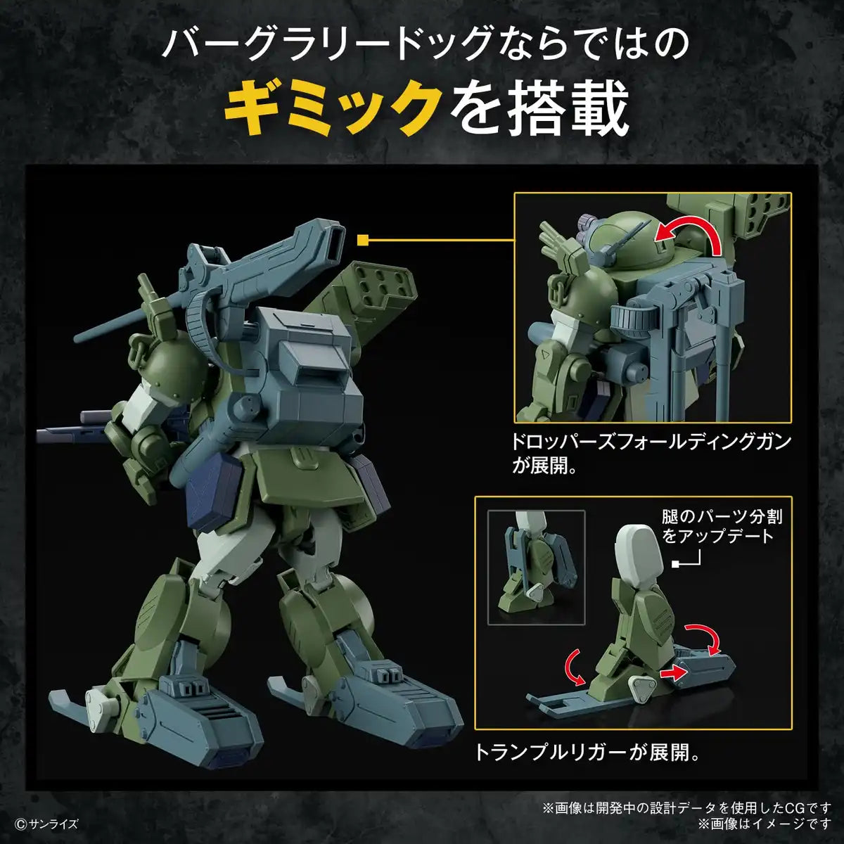 Bandai Spirits HG Armored Trooper Votoms Burglar Dog Plastic Model Kit- Japan Figure Store - #1 Bring To You The Best Japanese Goods