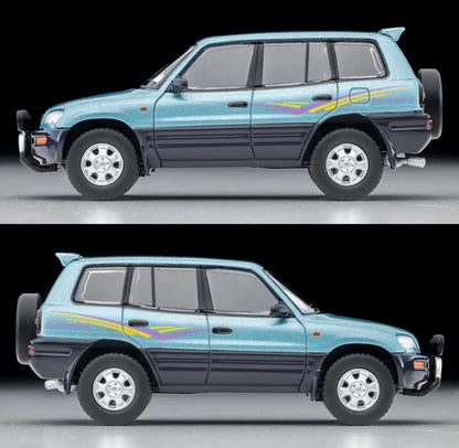 Tomytec 1/64 Toyota Rav4L V Light Blue/Gray 1995 Model - Limited Vintage Neo