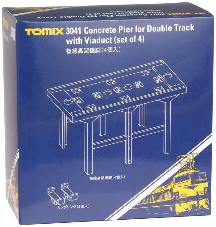 Tomytec Tomix N Gauge Elevated 4-Piece Railway Model Pier 3041- Japan Figure Store - #1 Bring To You The Best Japanese Goods