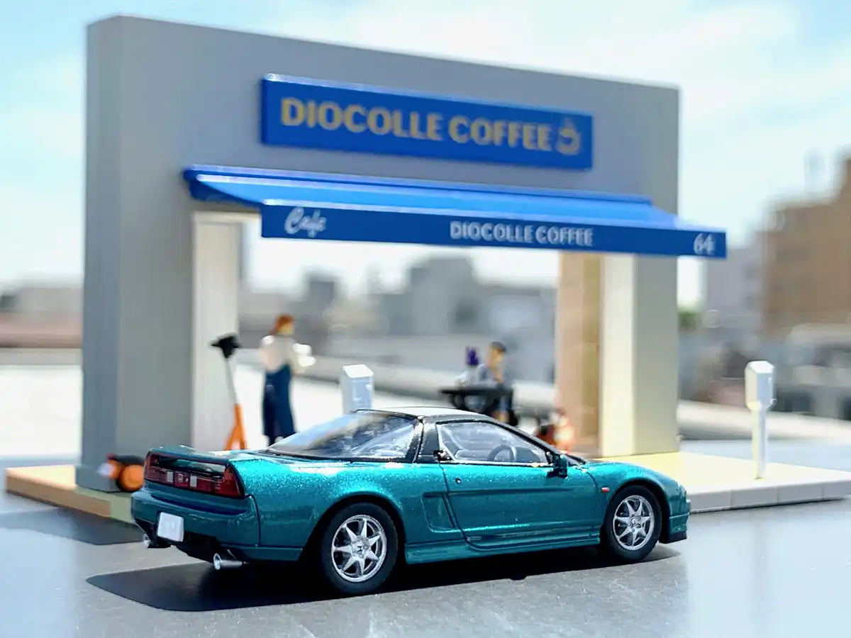 Tomytec Car Snap 21A Cafe Terrace Die-Cast Mini Set with Painted PVC Resin Dolls- Japan Figure Store - #1 Bring To You The Best Japanese Goods