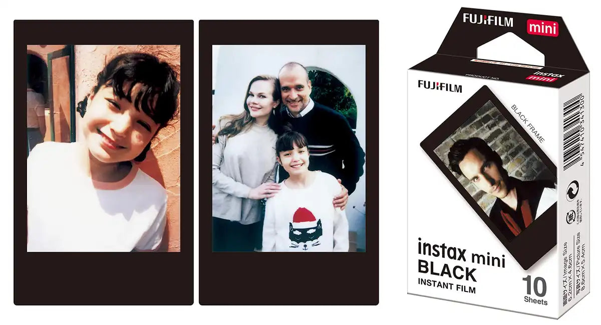 Instax Mini Black Frame Instant Camera Cheki Film 10 Sheets Ww1- Japan Figure Store - #1 Bring To You The Best Japanese Goods