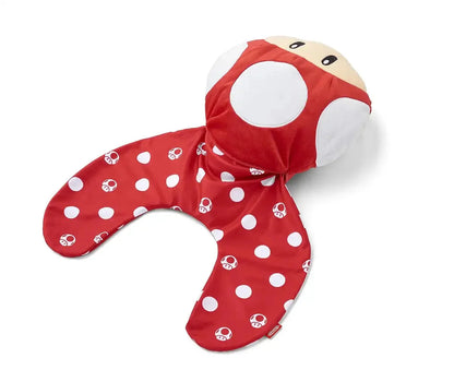 NINTENDO Super Mario Travel Reversible Neck Pillow Super Mushroom- Japan Figure Store - #1 Bring To You The Best Japanese Goods