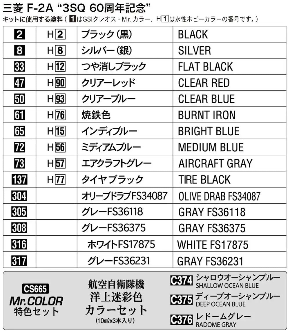 HASEGAWA 02261 Mitsubishi F-2A '3Sq 60Th Anniversary' 1/72 Scale Kit- Japan Figure Store - #1 Bring To You The Best Japanese Goods