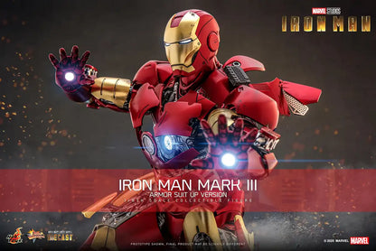Hot Toys Movie Masterpiece Diecast Iron Man Mark III 1/6 Scale Figure