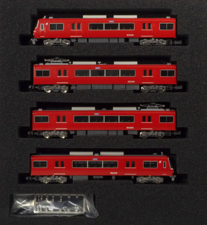 Greenmax N Gauge Meitetsu 5700 Series 5705 Formation 4-Car Formation Set Powered 31545 Model Train Train Red- Japan Figure Store - #1 Bring To You The Best Japanese Goods