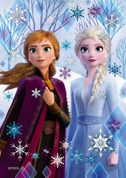 Epoch 108pc Disney Elsa & Anna Icy White Puzzle 18.2x25.7cm- Japan Figure Store - #1 Bring To You The Best Japanese Goods
