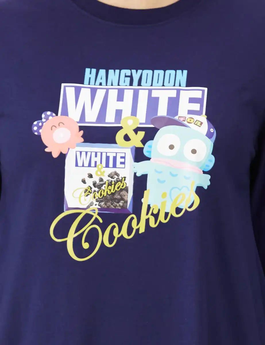 Sanrio Women's Navy Long Sleeve Room Dress - Cinnamoroll & Hello Kitty M- Japan Figure Store - #1 Bring To You The Best Japanese Goods