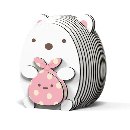 A-ZONE Eugy Sumikko Gurashi Shirokuma & Furoshiki 3D Cardboard Model Kit- Japan Figure Store - #1 Bring To You The Best Japanese Goods