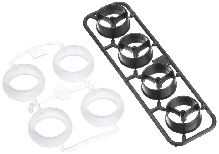 TAMIYA 95420 Mini 4Wd Narrow Large Dia. Wheel & Soft Arched Tires For Super X/Xx Chassis- Japan Figure Store - #1 Bring To You The Best Japanese Goods