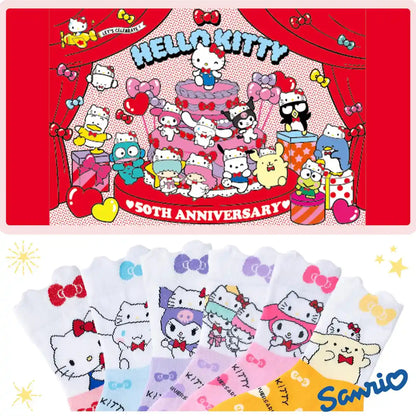 Sanrio Women's and Kids Short Socks - Selectable 1 Pair Cinnamoroll Hello Kitty- Japan Figure Store - #1 Bring To You The Best Japanese Goods