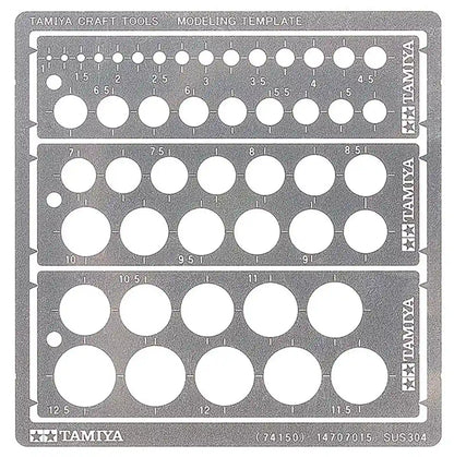 Tamiya Craft Tool Series No.150 Modeling Plate (Circle 1-12.5Mm) Plastic Model Tool 74150- Japan Figure Store - #1 Bring To You The Best Japanese Goods