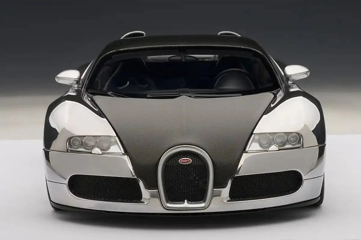 Autoart 1/18 Bugatti Veyron Diecast Model Car Black Aluminum Pur Sang- Japan Figure Store - #1 Bring To You The Best Japanese Goods