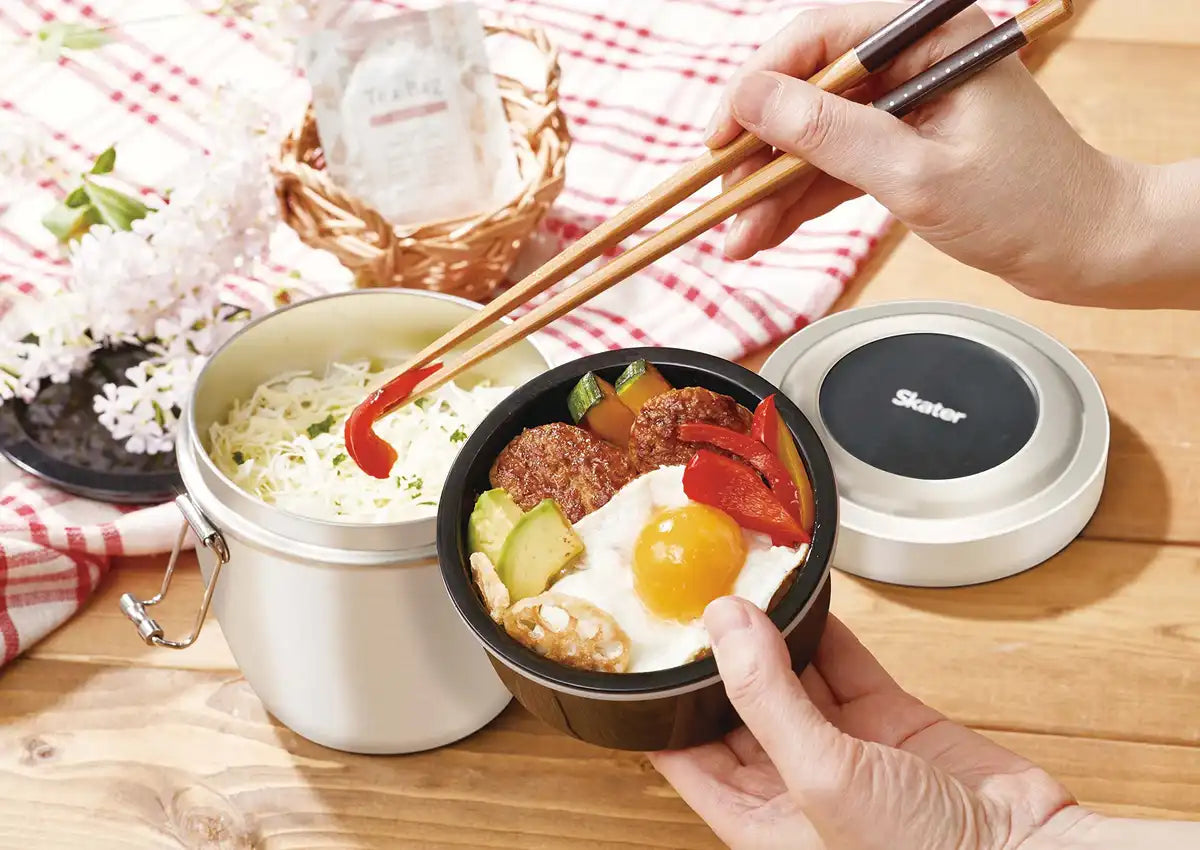 Skater 800ml Insulated Stainless Steel Rice Bowl Lunch Box - Mizuno Stlbd8-A- Japan Figure Store - #1 Bring To You The Best Japanese Goods