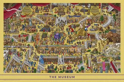 1000 Piece Jigsaw Puzzle Maze Detective Pierre Museum (50X75Cm)- Japan Figure Store - #1 Bring To You The Best Japanese Goods