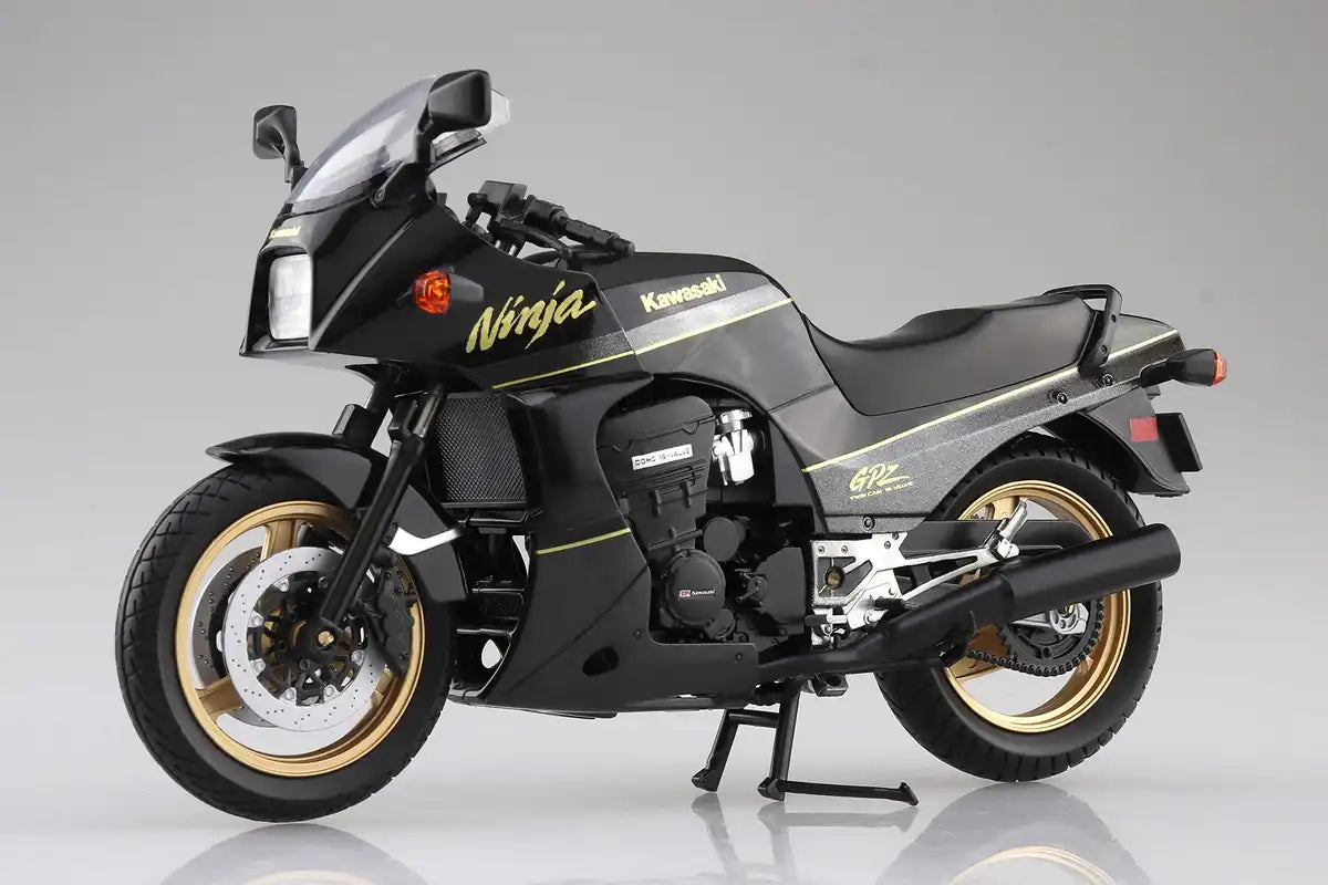 AOSHIMA Skynet 1/12 Kawasaki Gpz900R Black/Gold Finished Model- Japan Figure Store - #1 Bring To You The Best Japanese Goods