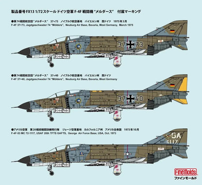 FineMolds 172 German F4F Molders Jet Fighter Plastic Model