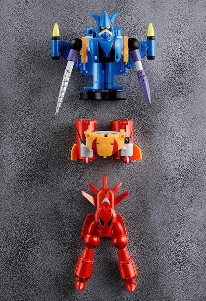 Freeing Getter Robo G Dynamic Change Plastic Painted Figure 4.9in
