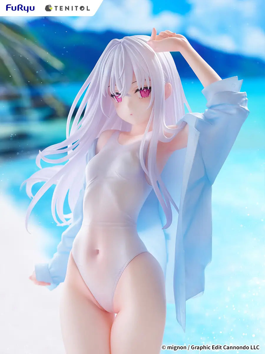 Furyu TENITOL TALL Shiro Swimsuit Complete Anime Figure Mignon