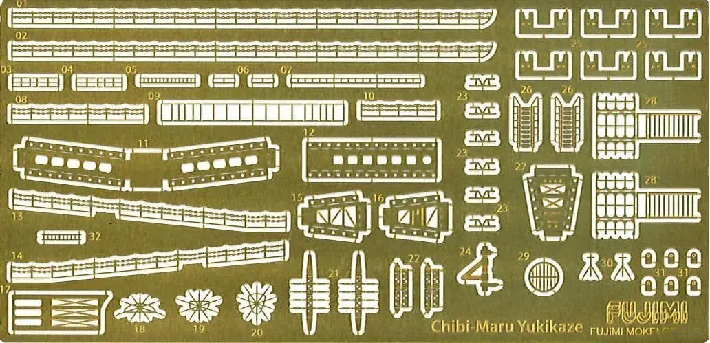 Fujimi Chibimaru Collection No.5 Fleet Snowflake Etched Parts