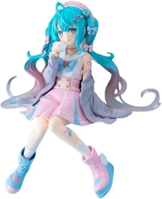 Furyu Hatsune Miku Noodle Stopper Figure Gray Sailor Uniform