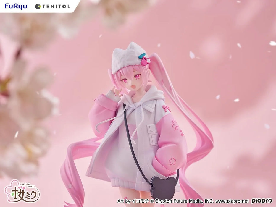 Fuyu Tenitol Sakura Miku Cool Style Petit Figure 7.5 Inches Painted Plastic Model Vendor