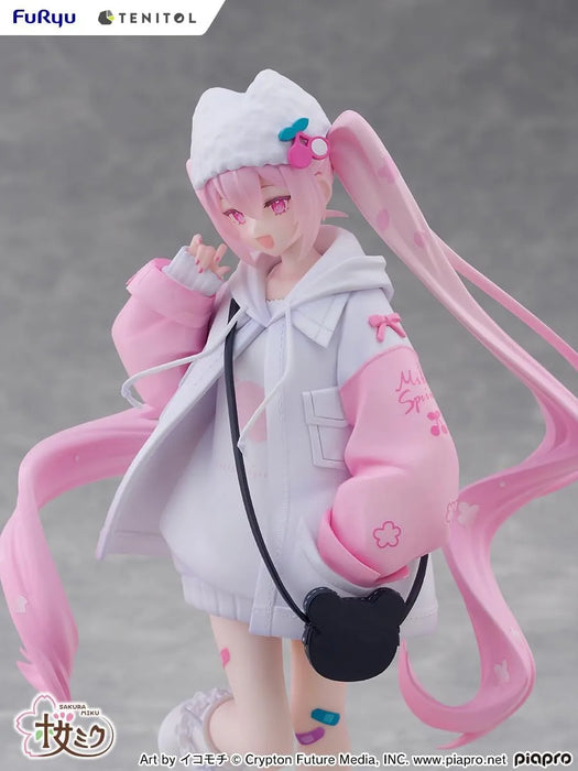 Fuyu Tenitol Sakura Miku Cool Style Petit Figure 7.5 Inches Painted Plastic Model Vendor