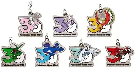 Generic Pokemon 30th Anniversary Metal Charm Complete Set 7