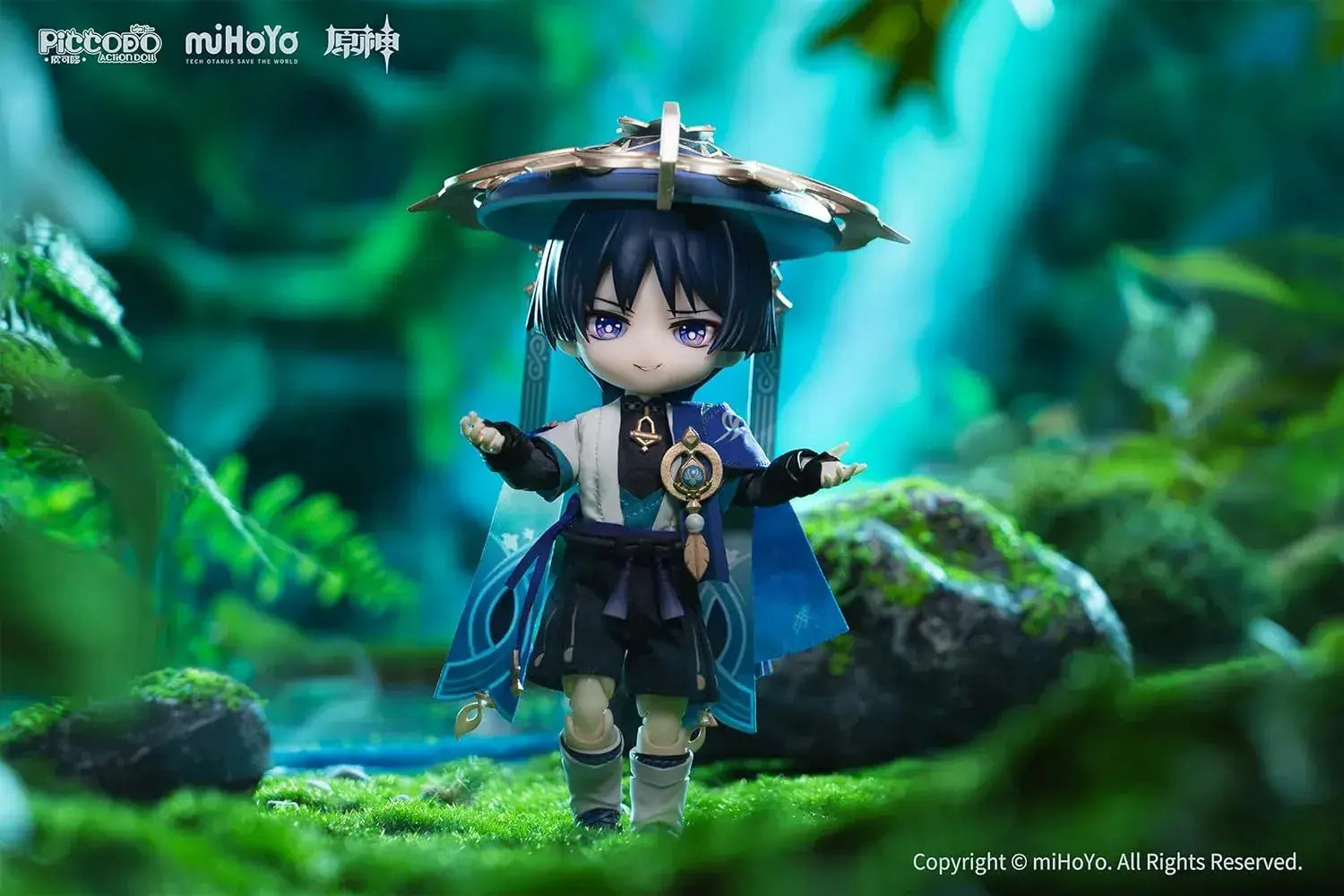 Genesis Genshin Impact Wanderer PVC Cloth Magnet Doll