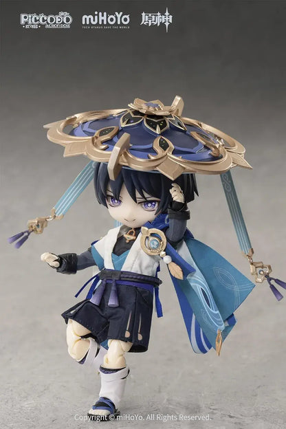 Genesis Genshin Impact Wanderer PVC Cloth Magnet Doll