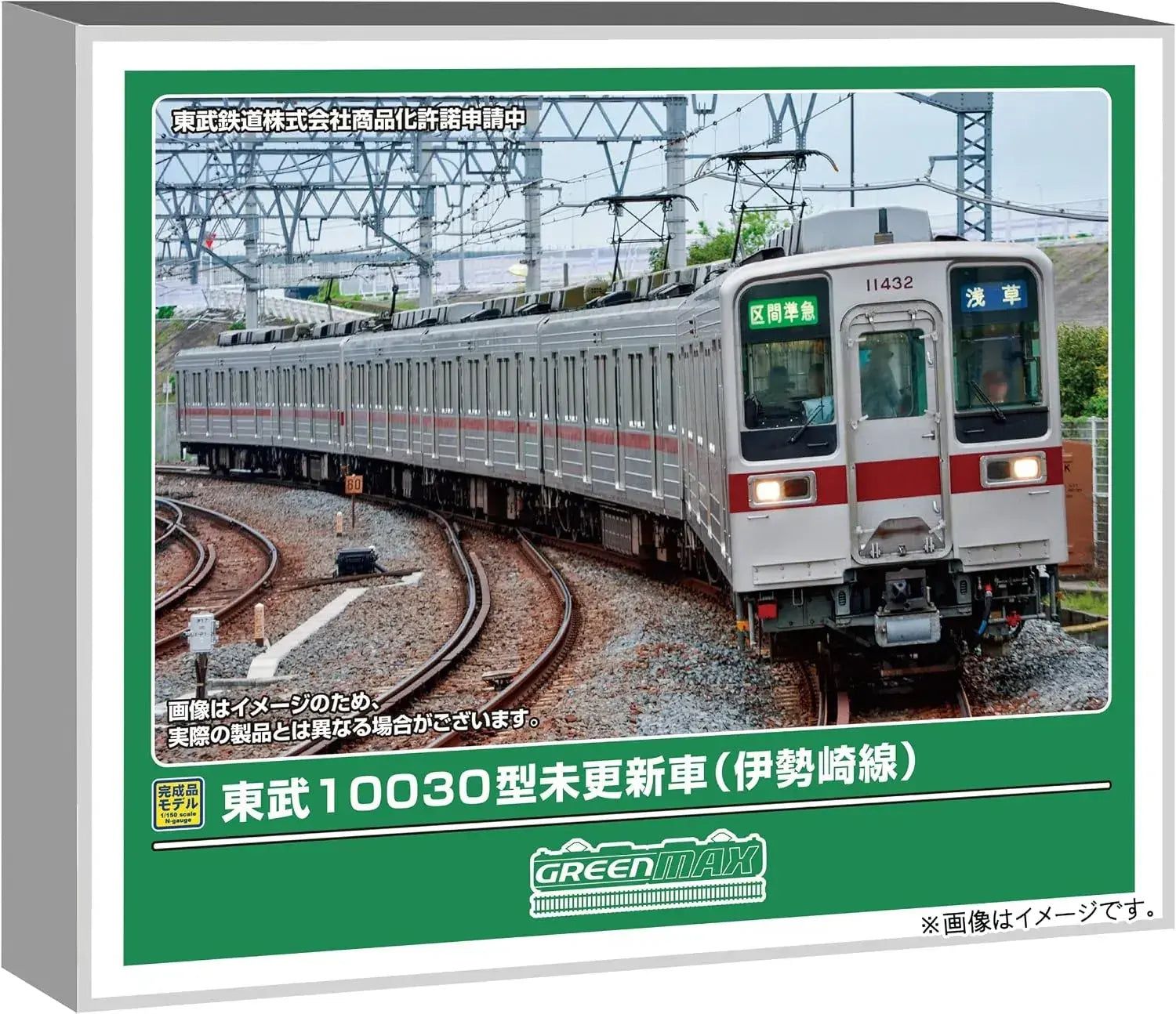 Greenmax Tobu 10030 Series N Gauge Basic 4 Car Set Powered