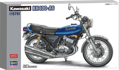 Hasegawa Kawasaki KH400-A6 112 Scale Plastic Model Kit Motorcycle