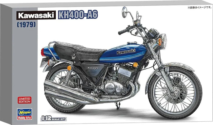 Hasegawa Kawasaki KH400-A6 112 Scale Plastic Model Kit Motorcycle