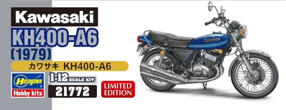 Hasegawa Kawasaki KH400-A6 112 Scale Plastic Model Kit Motorcycle