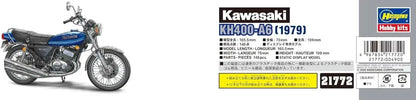 Hasegawa Kawasaki KH400-A6 112 Scale Plastic Model Kit Motorcycle