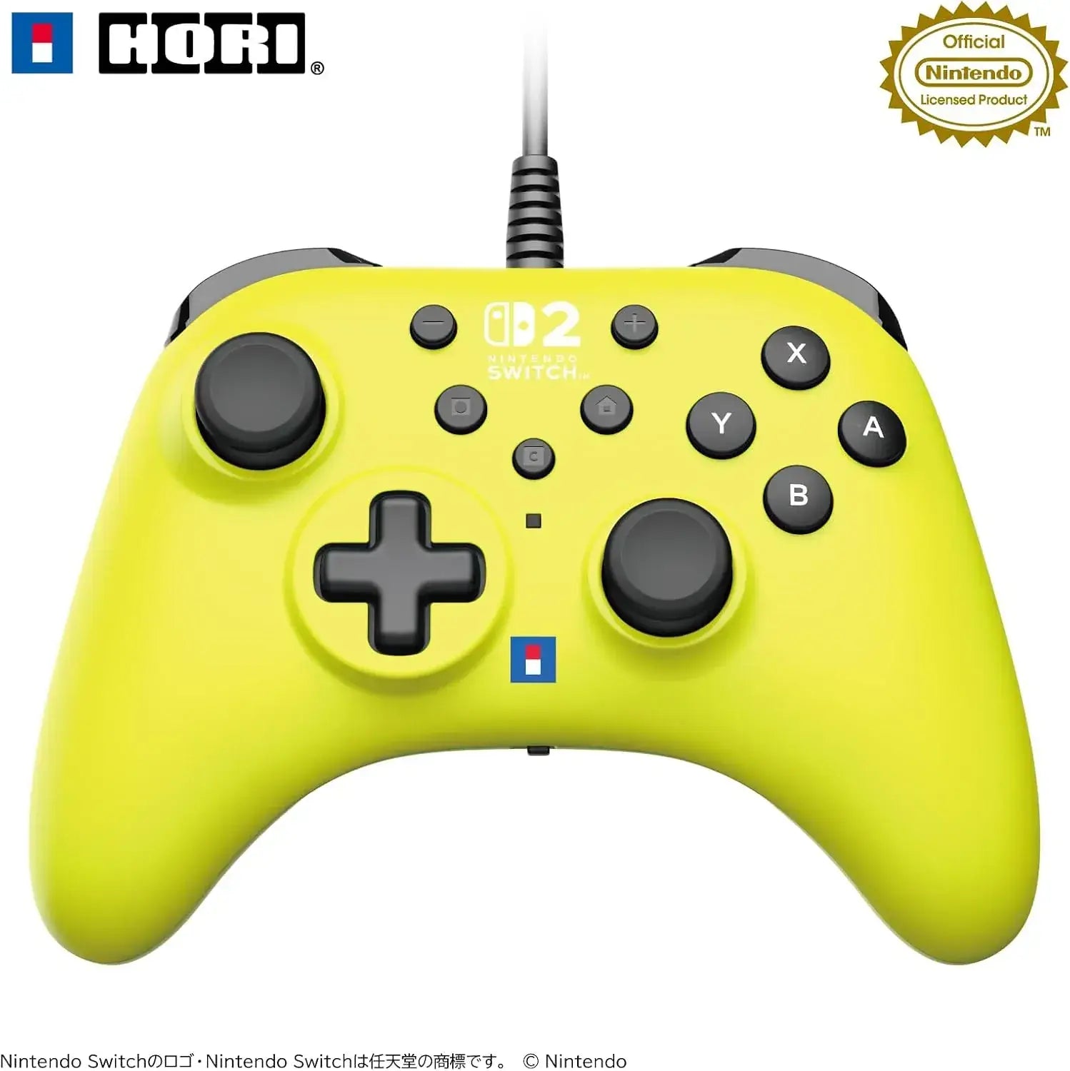 Hori Horipad Turbo for Nintendo Switch 2 Game Controller - Lime Yellow - 4961818041158