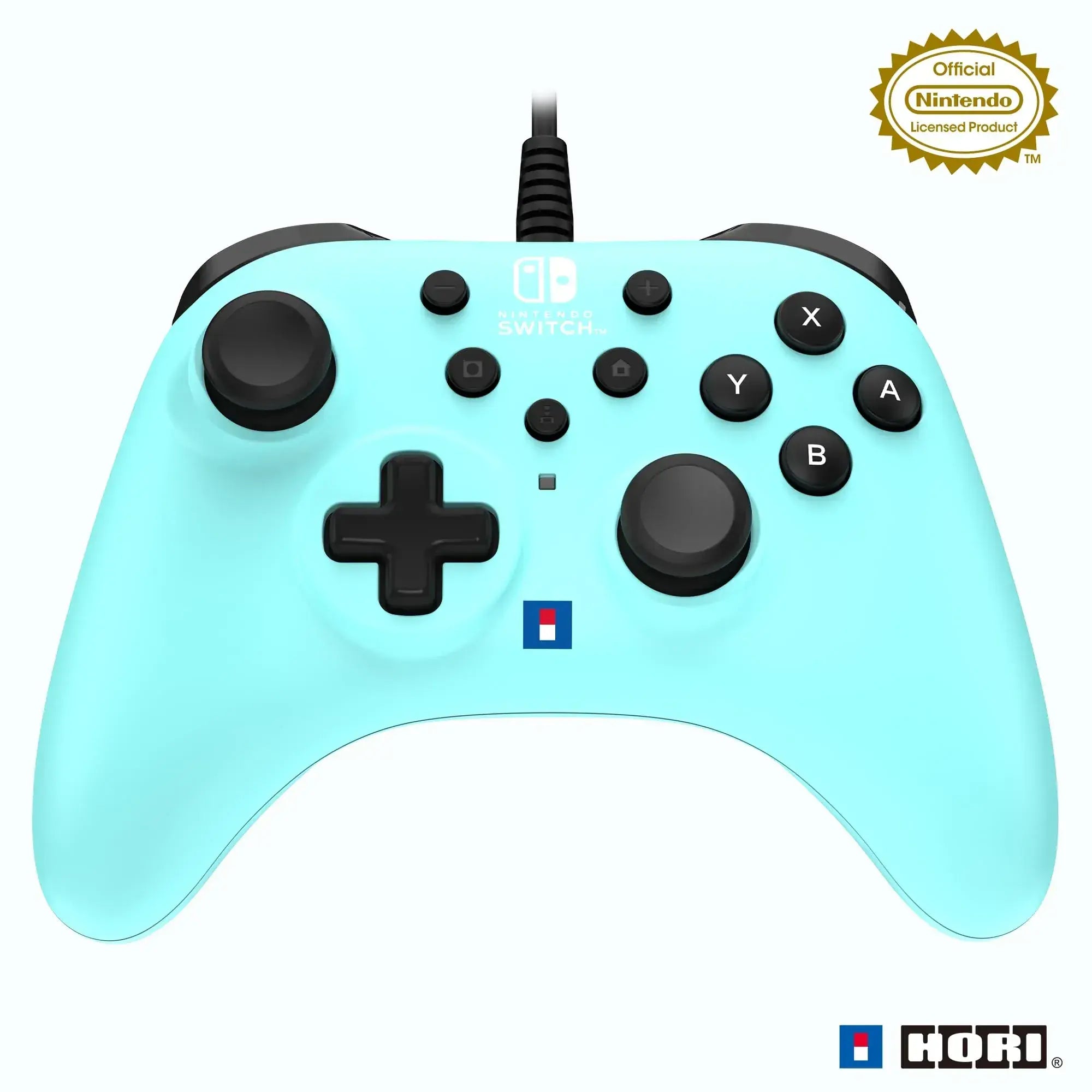 Hori Horipad Turbo for Nintendo Switch 2 Game Controller - Ice Blue Minimalist - 4961818037328