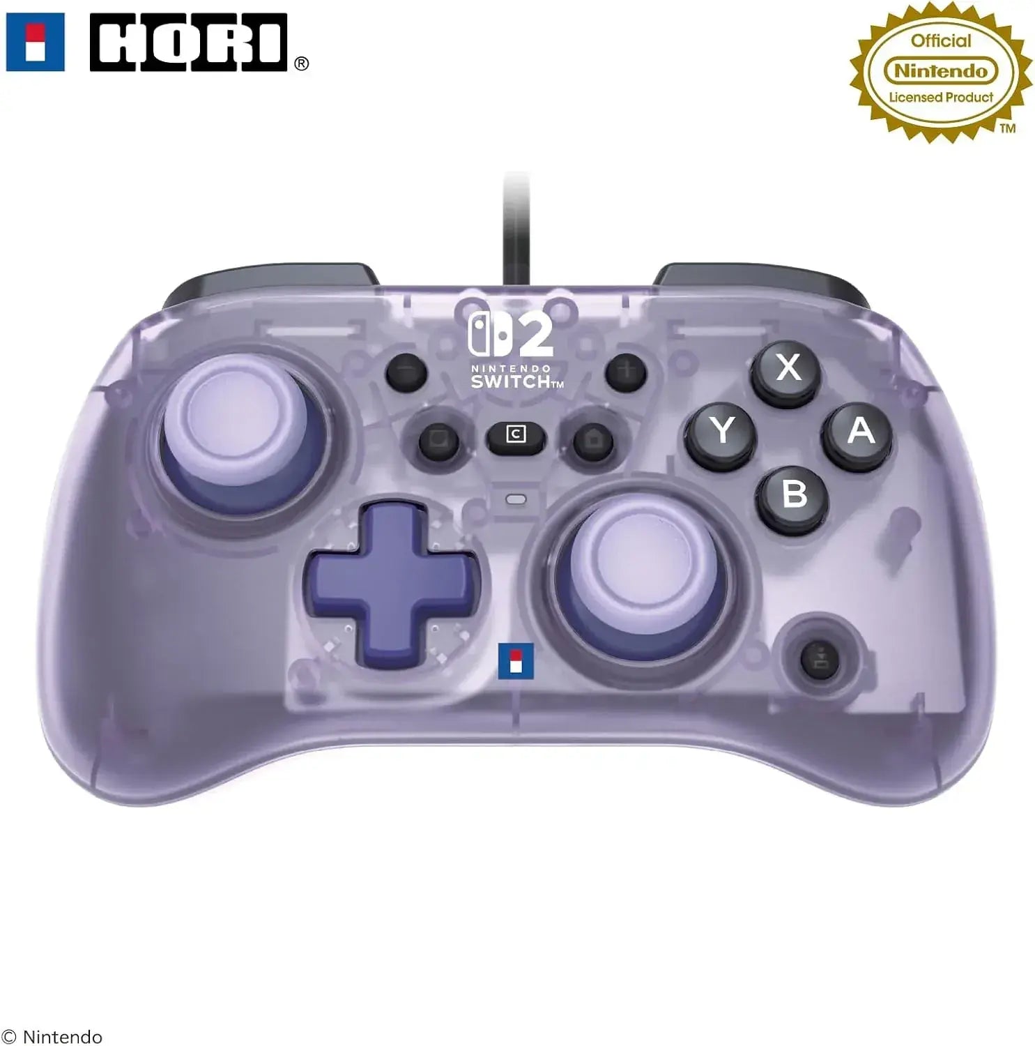 Hori Horipad Turbo Mini for Nintendo Switch 2 Controller - Blackcurrant - 4961818044944