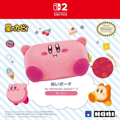 Hori Kirby Plush Pouch for Nintendo Switch Soft Portable Case