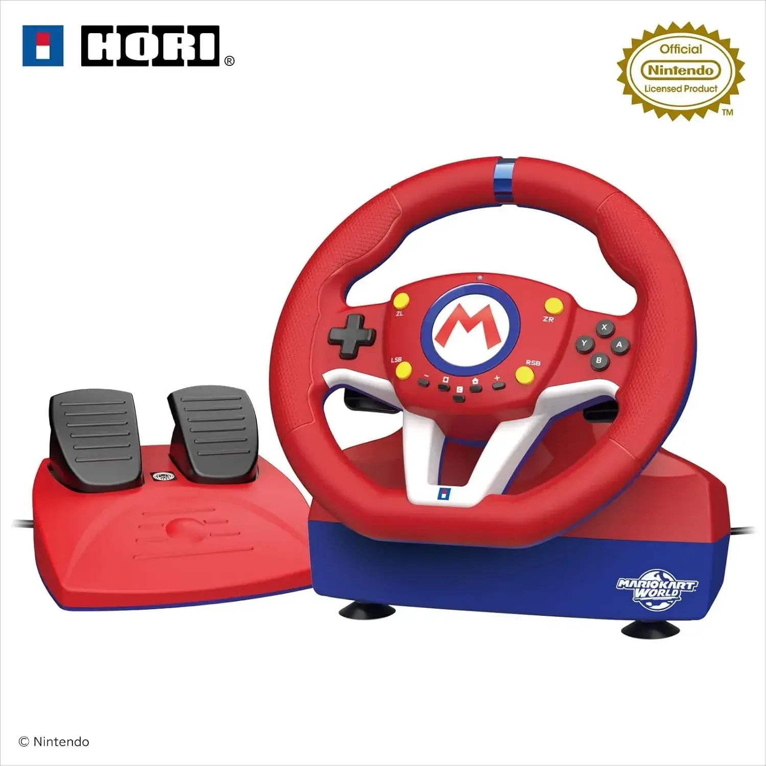 Hori Mario Kart Racing Wheel DX for Nintendo Switch 2 - 2 Mario - 4961818042438