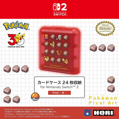 Hori Nintendo Switch 2 Pixel 24 Game Card Case Red