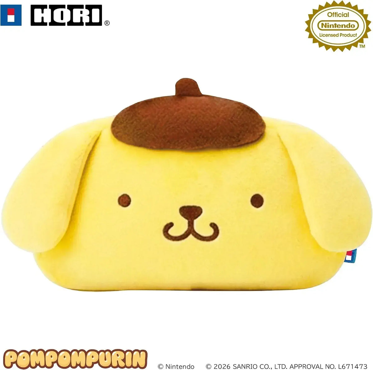 Hori Nintendo Switch 2 Plush Pouch Case - Pom Pom Pudding - 4961818045866
