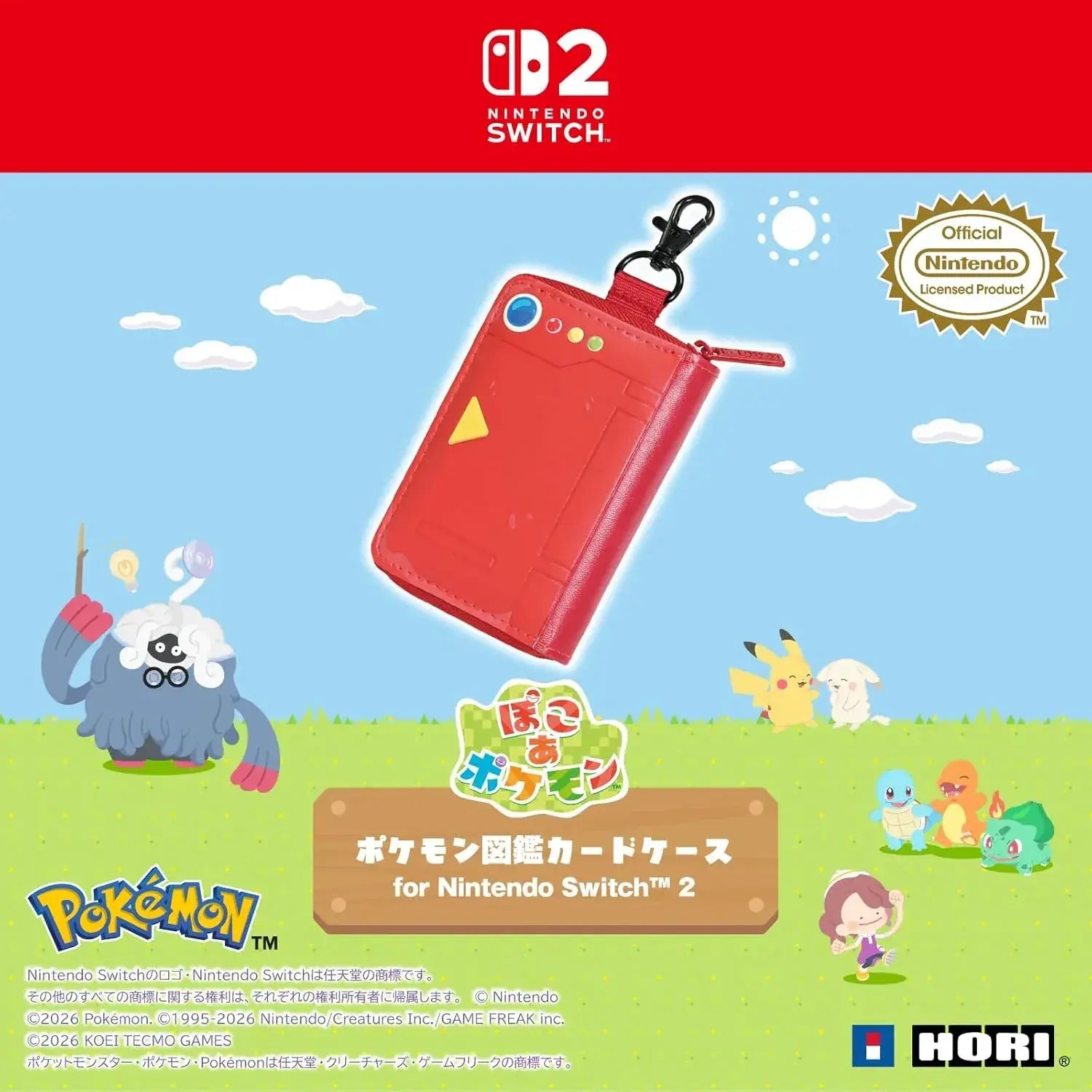 Hori Pokemon Picture Book Card Case for Nintendo Switch 2