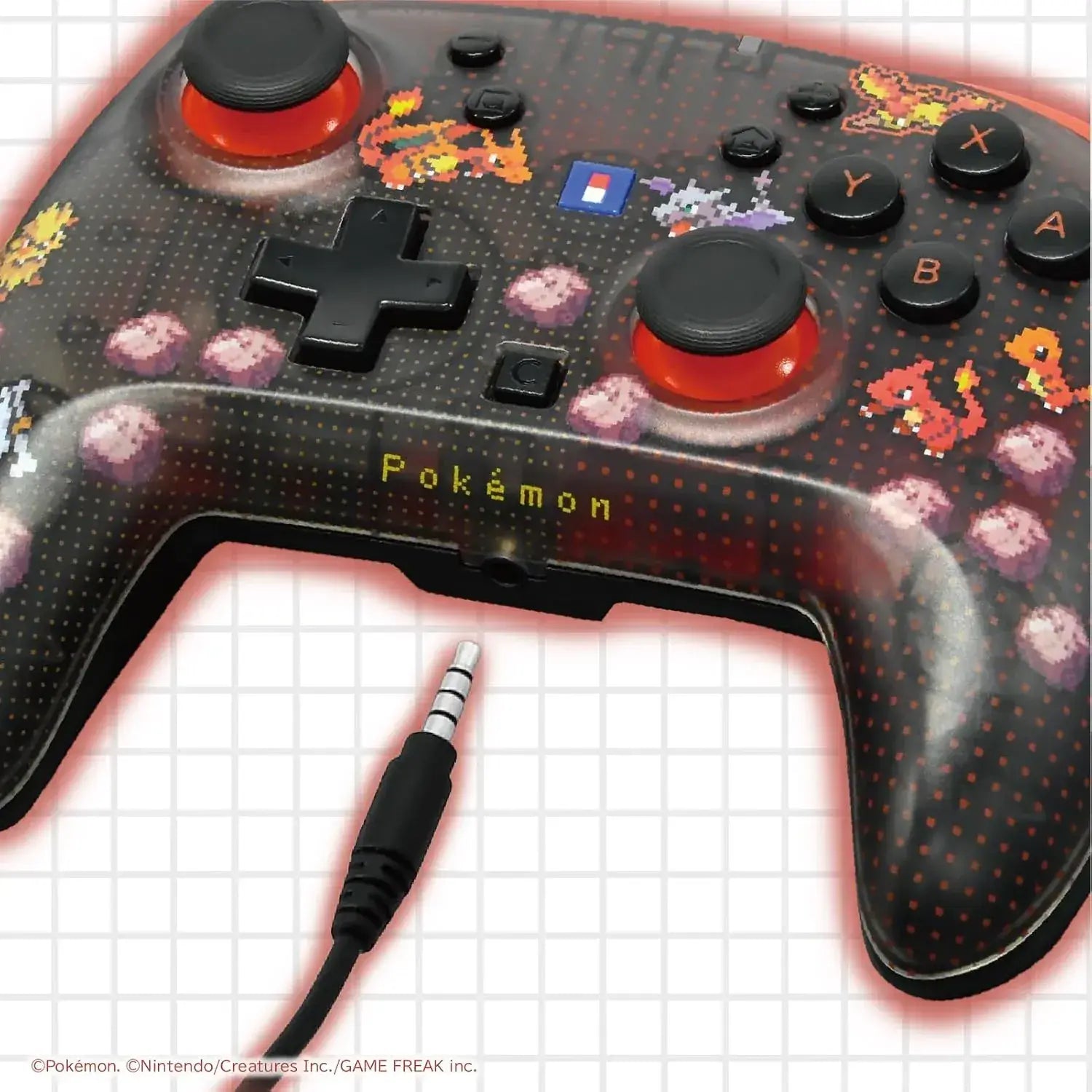 Hori Pokemon Pixel Art Wired HoriPad TURBO for Switch 2 Red