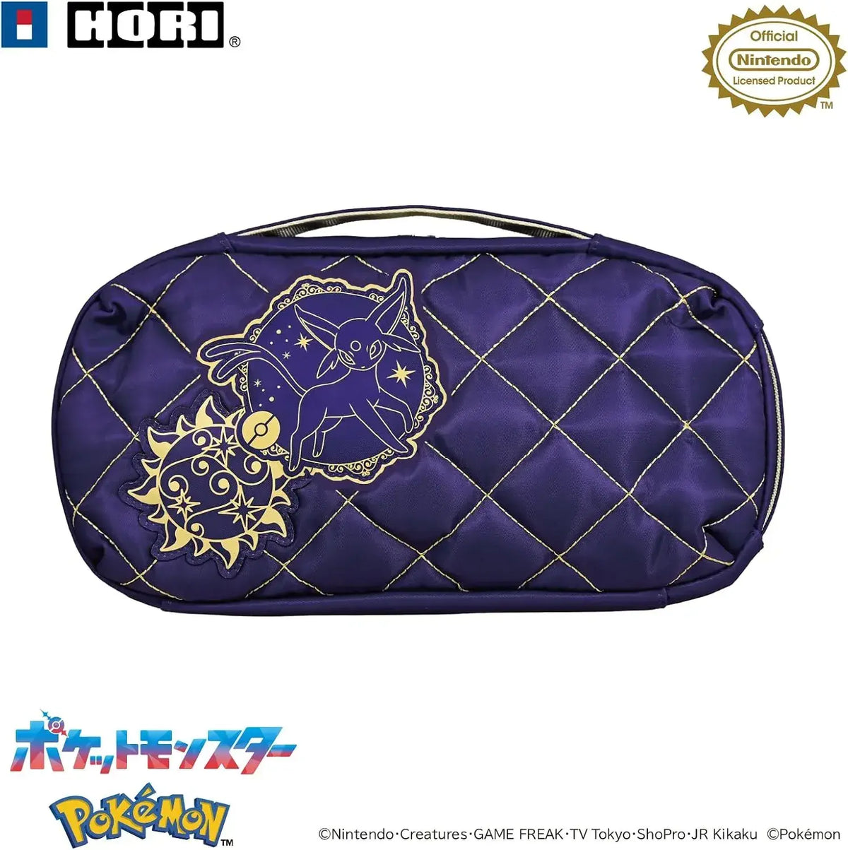 Hori Pokemon Quilted Medium Pouch Switch 2 Umbreon Espeon