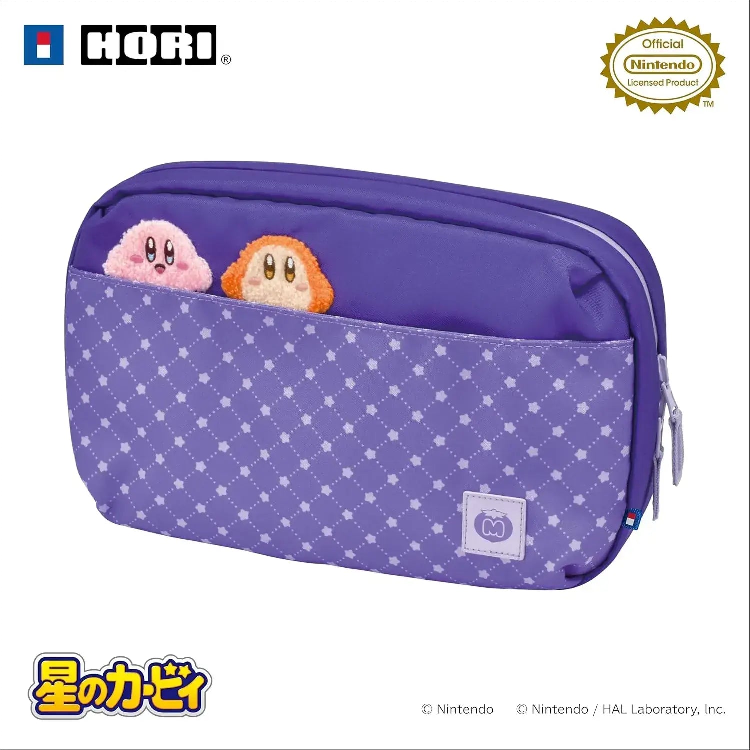 Hori Reversible Storage Bag for Nintendo Switch 2 Case - Kirby & Wadley - 4961818040069