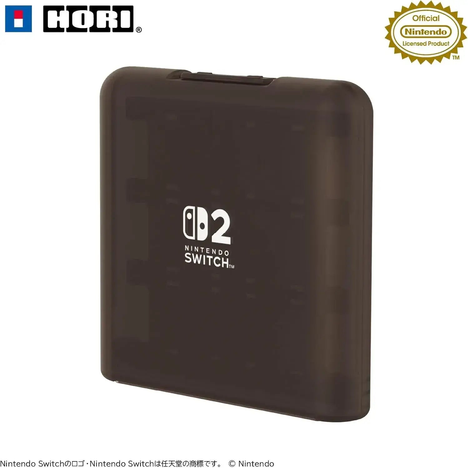Hori Switch 2 Card Case Accessory Case - 12 Black Sheets - 4961818039346