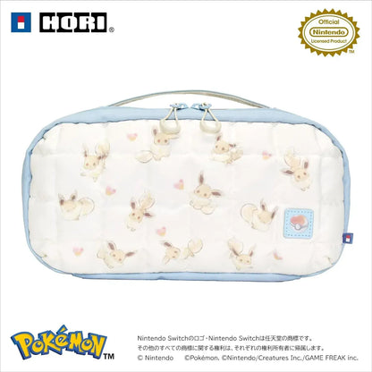 Hori Switch2 Quilted Medium Pouch Accessory Case - Fluffy Eevee - 4961818041639